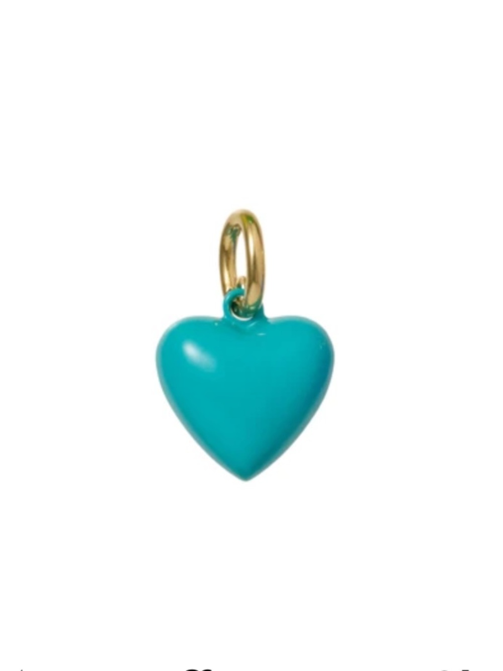 NWOT Roxanne Assoulin The Mini Puffy Heart Charm